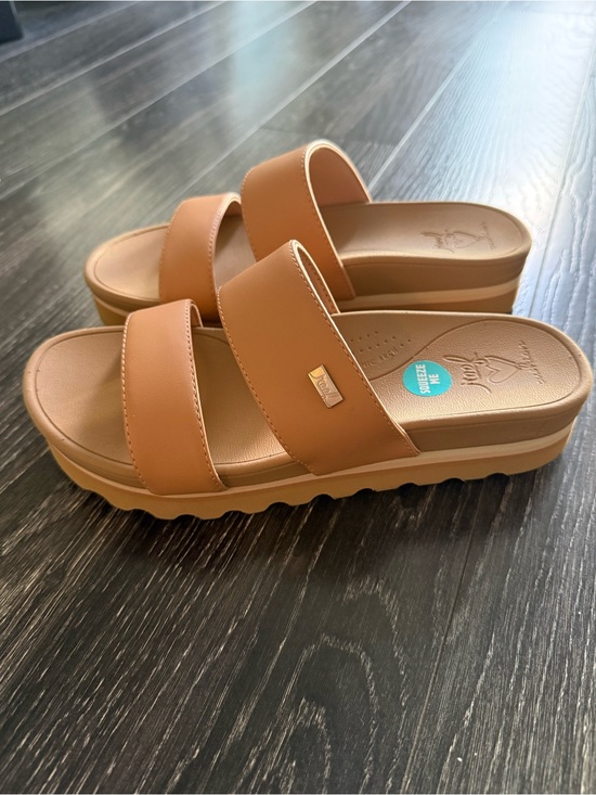 Reef Shoes - Like 🆕 Reef Vista Cushion Hi Platform Sandal Arch Support Natural